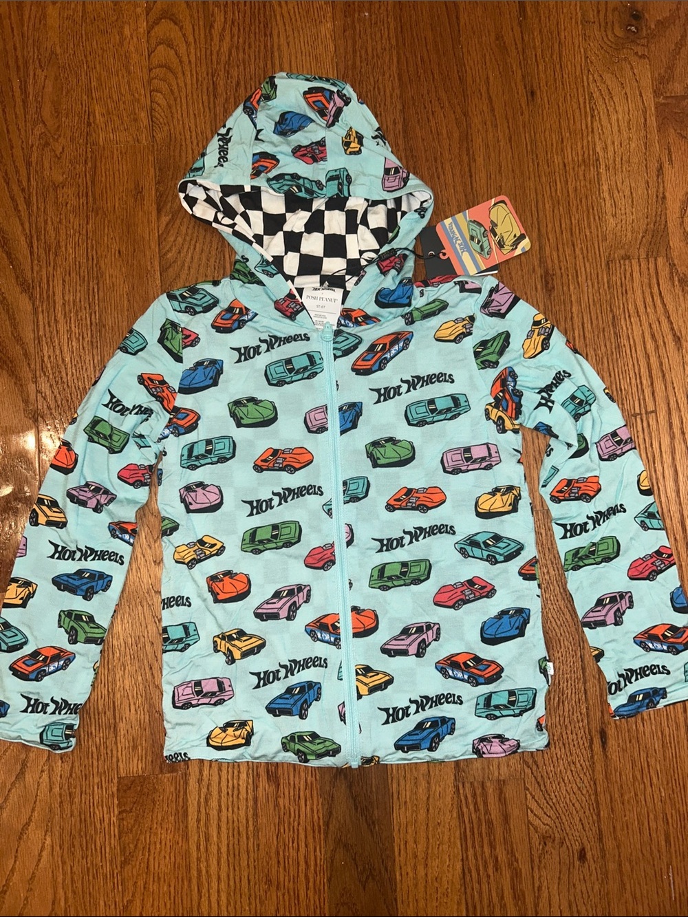 Posh Peanut Hotwheels Retro Reversible Hooded Zip Jacket-5/6